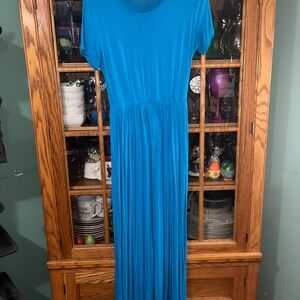 Vibrant Teal Maxi Dress